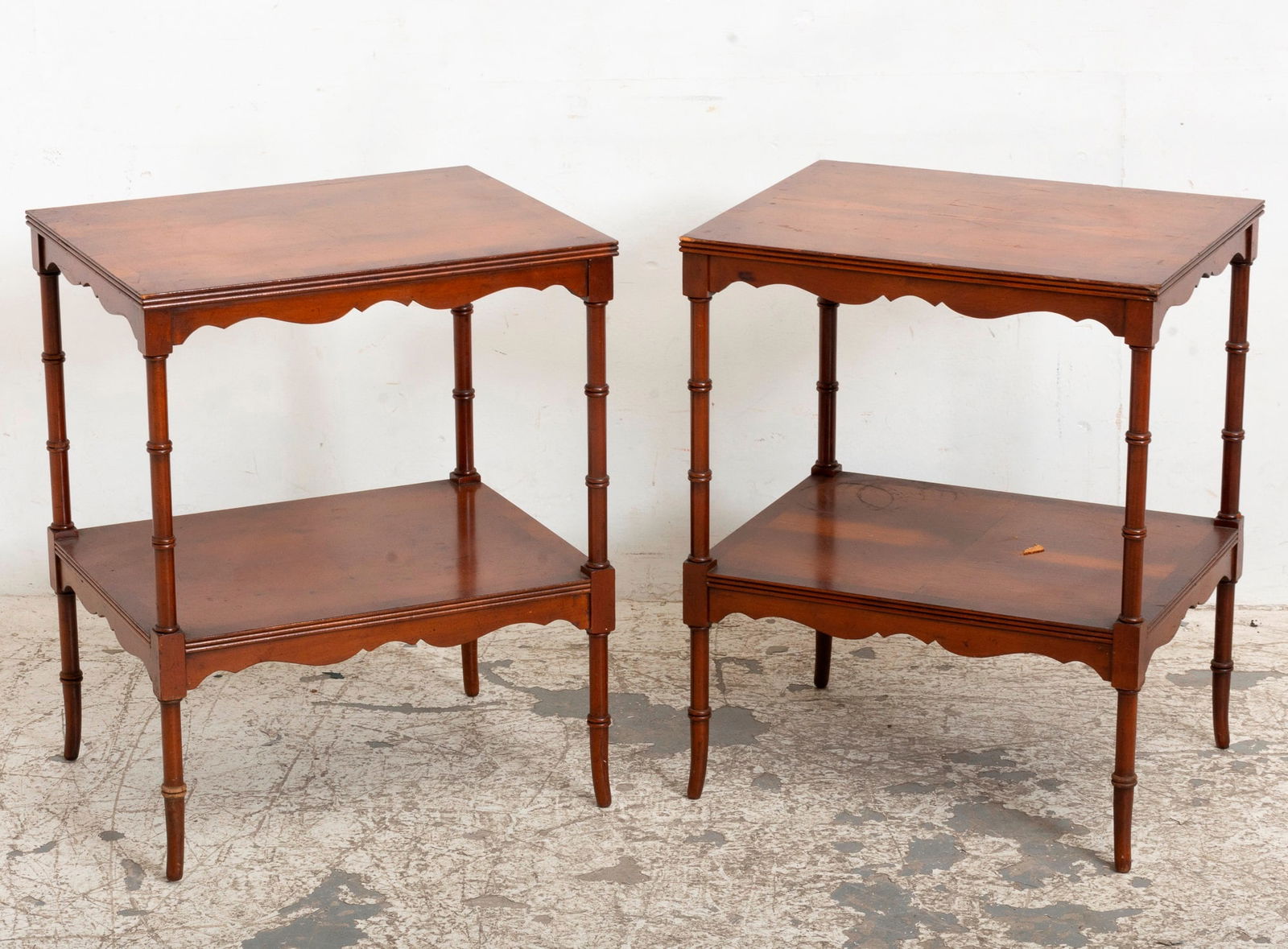 Pair of Regency Style Stained Wood Side Tables (1 of 5)