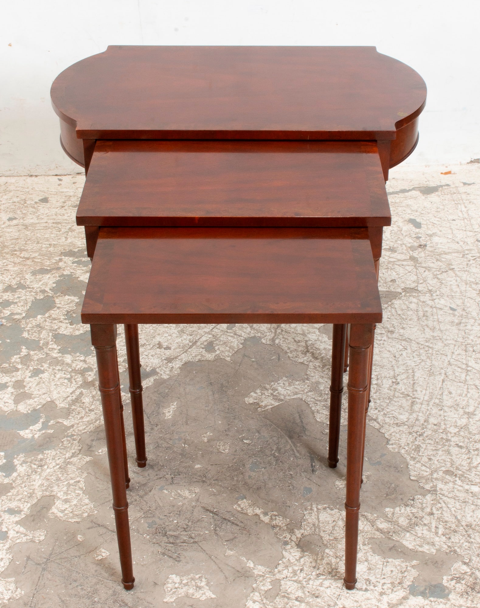 Set of Mahogany Nesting Tables (1 of 7)