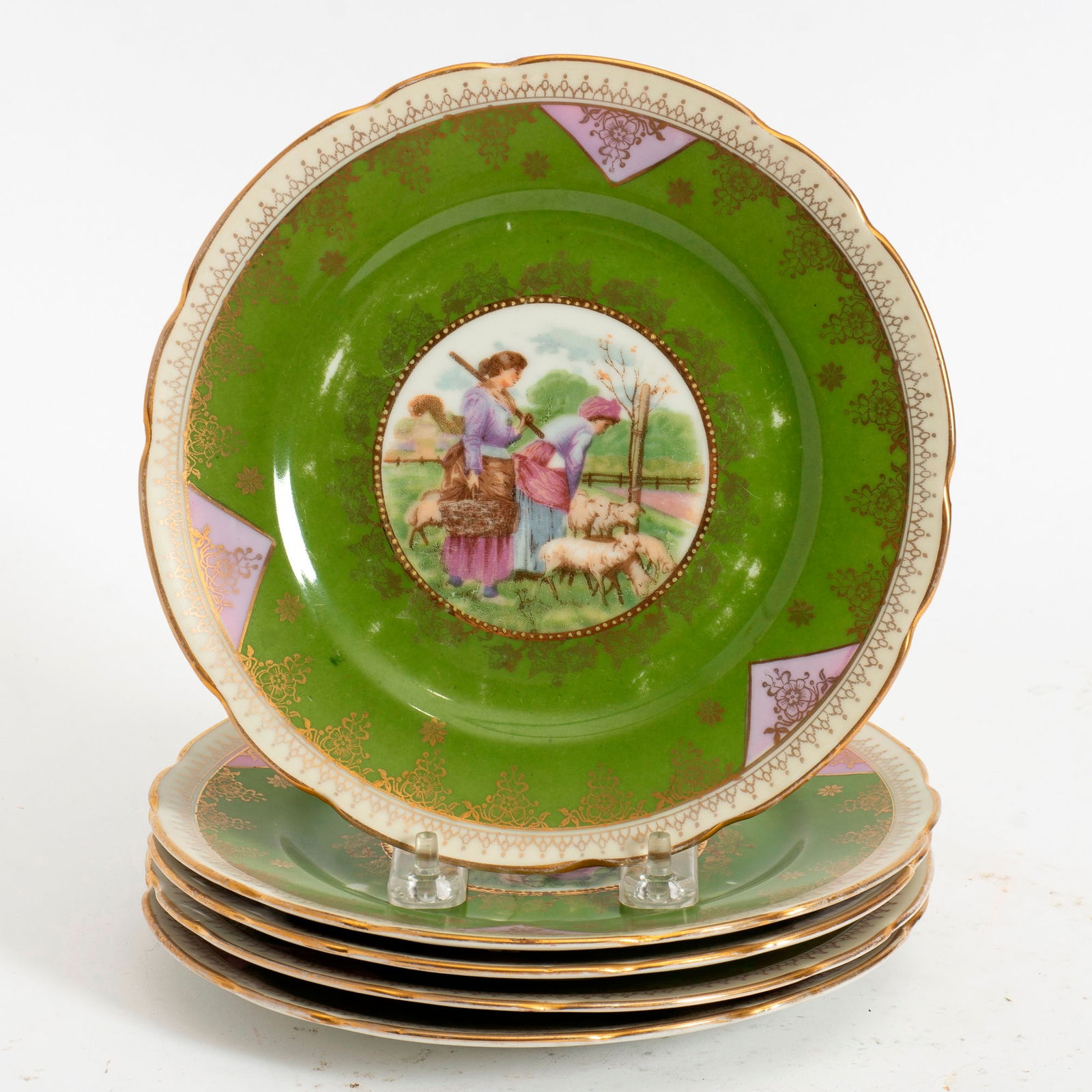 Set of Five Russian Porcelain Plates (1 of 5)