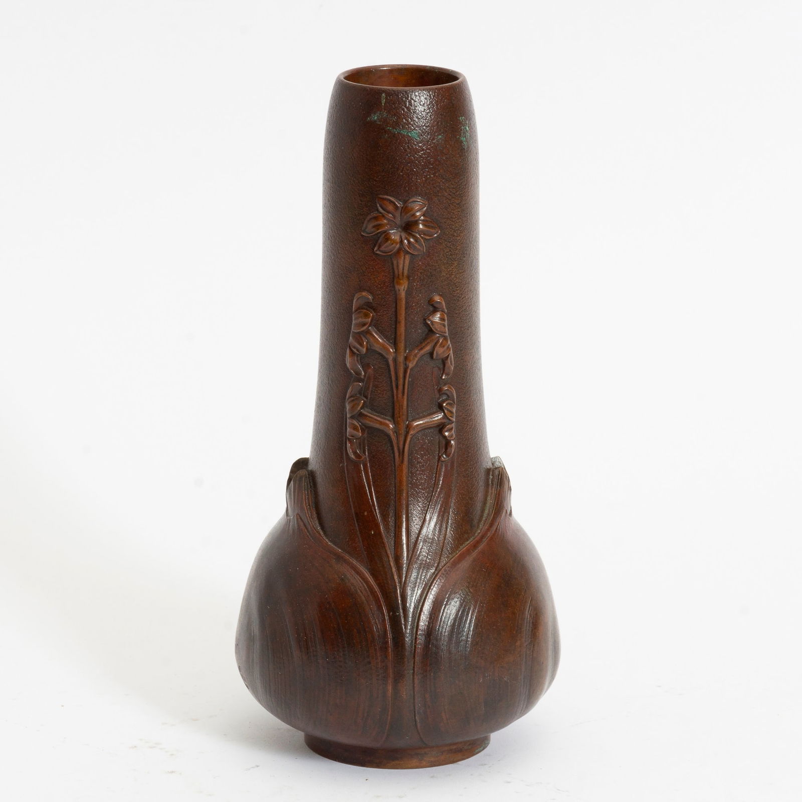 Art Nouveau Patinated Bronze Vase (1 of 5)