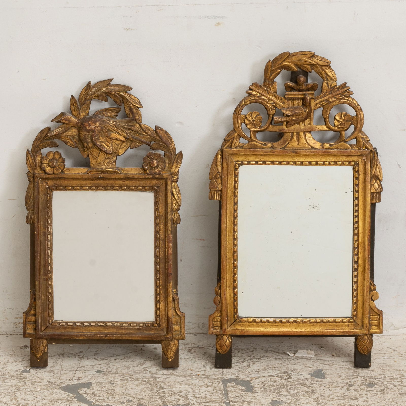 Two Carved Gilt Mirrors (1 of 5)