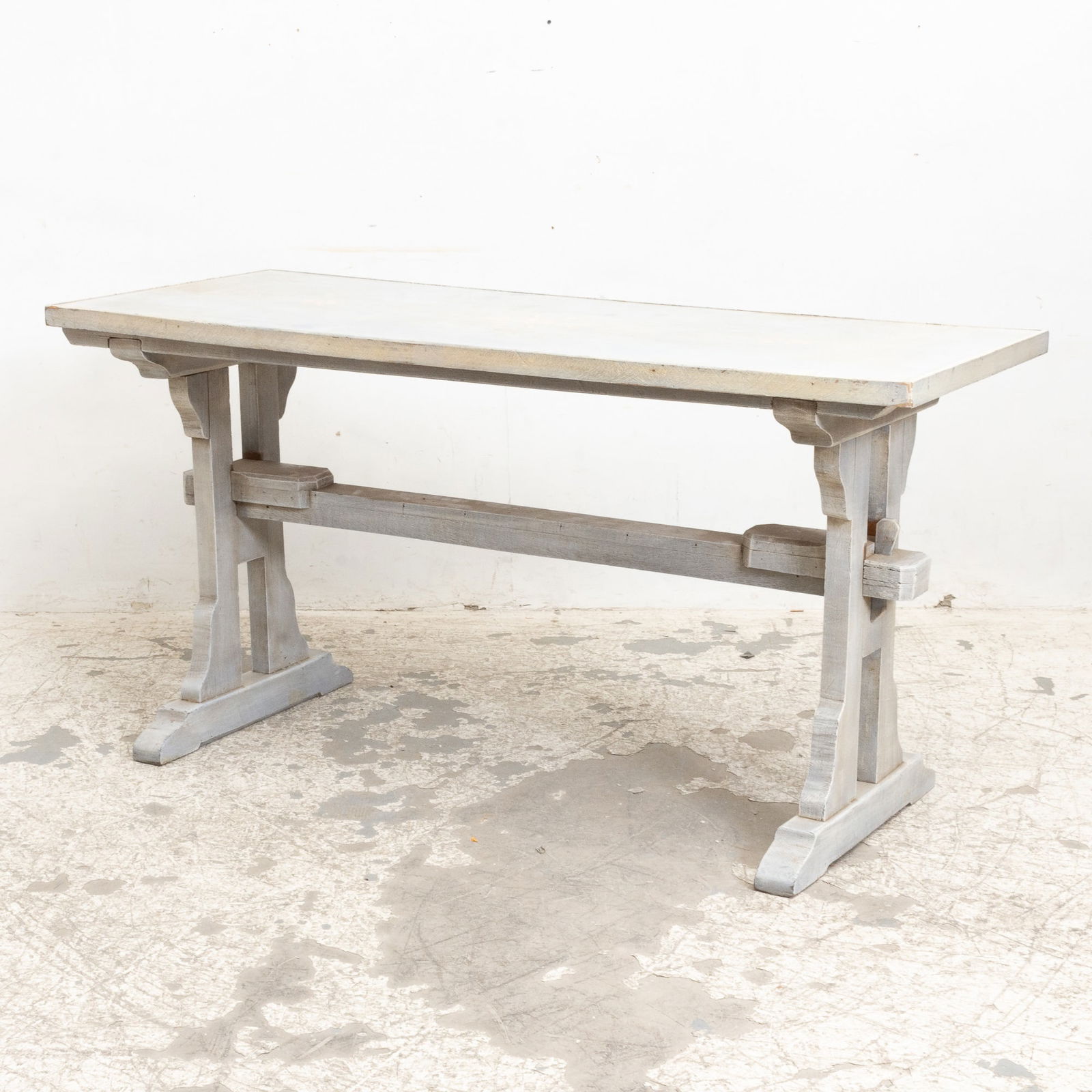 Blue Painted Trestle Table (1 of 6)
