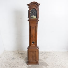 Louis XV Style Oak Tall Case Clock