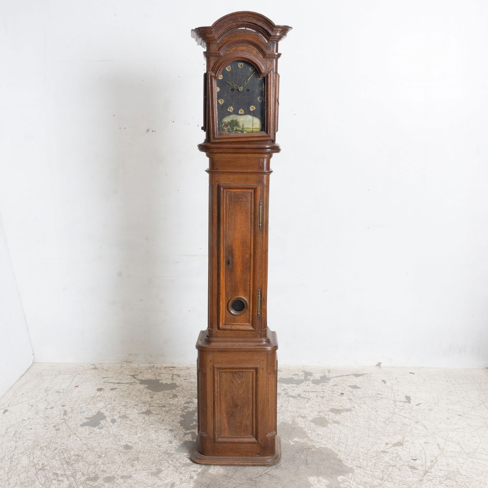 Louis XV Style Oak Tall Case Clock (1 of 9)