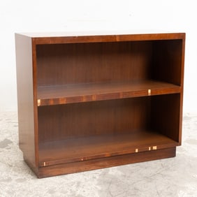 Mahogany Veneered Open Bookcase