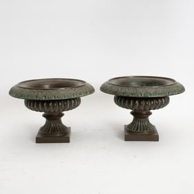 Pair of Aesthetic Movement Style Urns