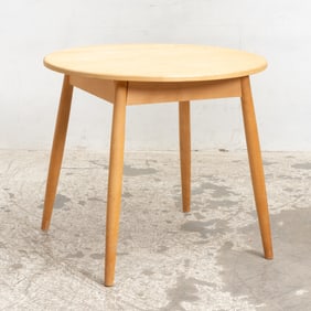 Modern Pine Round Side Table
