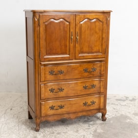 French Provincial Style Fruitwood Cabinet