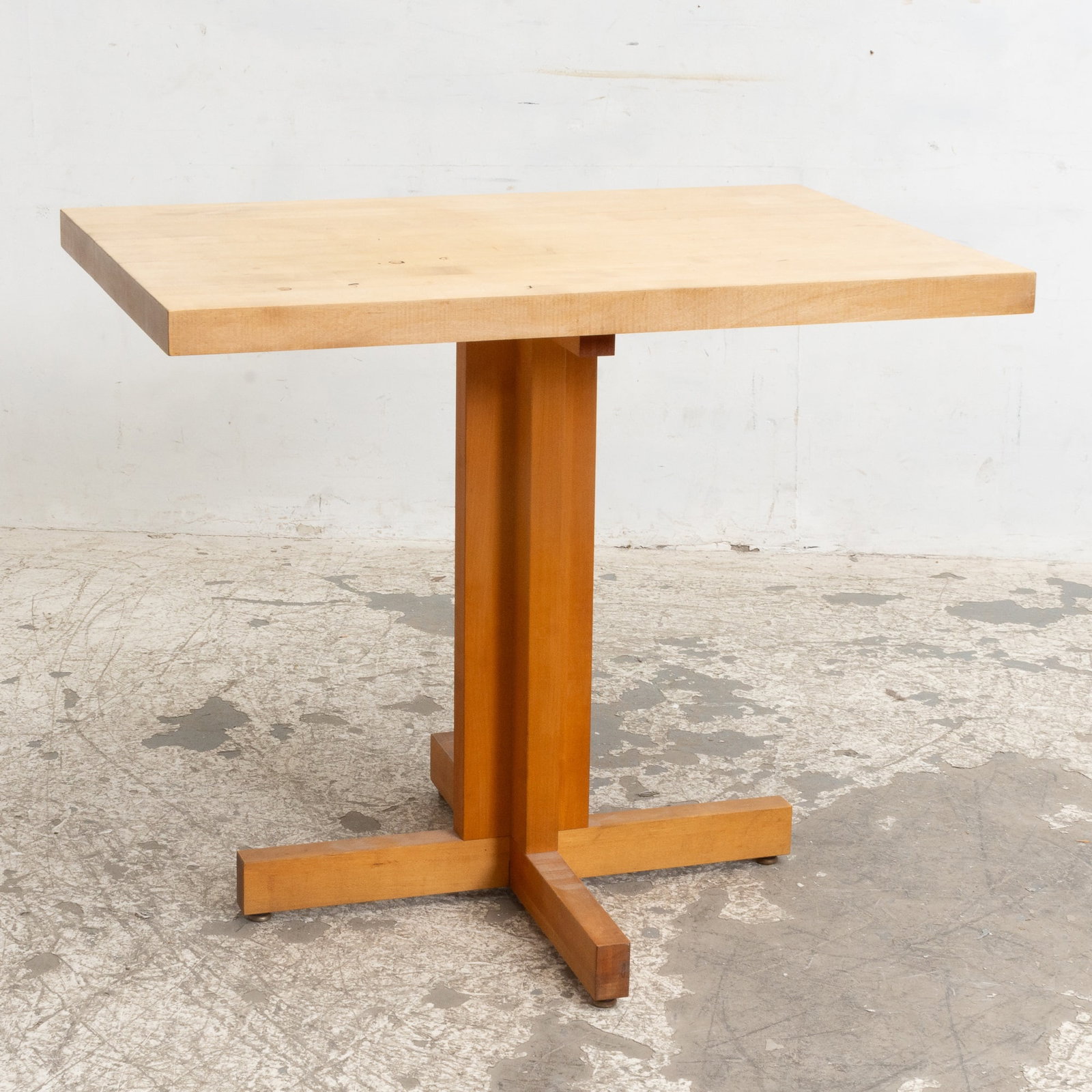 Butcher Block Table: * (30" h x 36" w x 24" d) Scratches