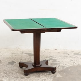 Mahogany Fold-Over Games Table