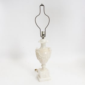 Alabaster Urn-Form Lamp
