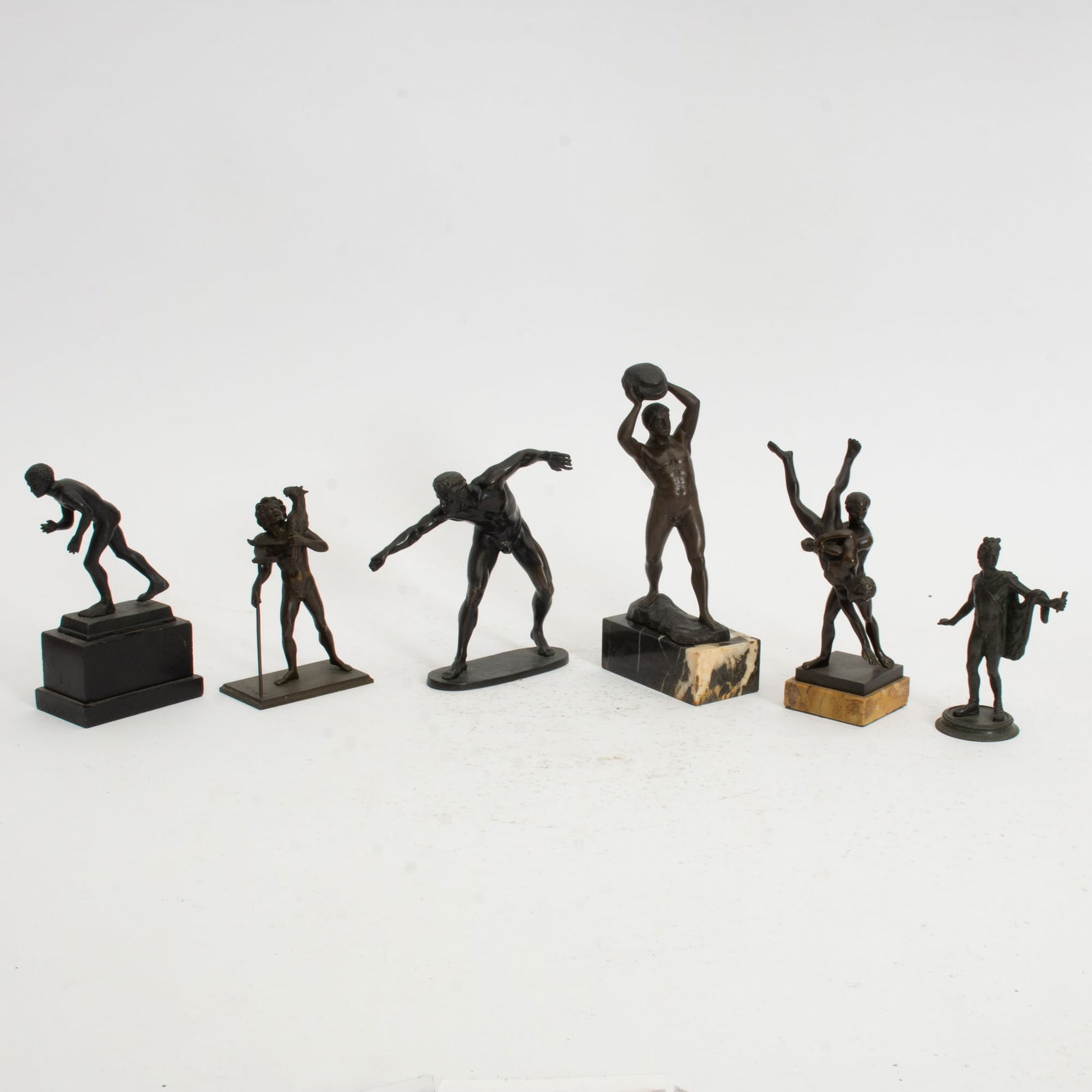 Group of Six Bronze Male Figures (1 of 14)