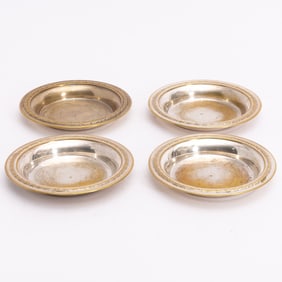 Set of Four Chinese Silverplate Bowls