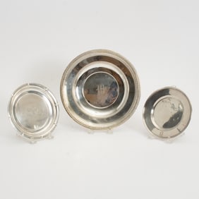 Group of Assorted Sterling Plates