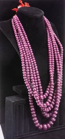 Multistrand Ruby Necklace