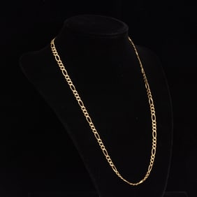 14KT Gold Oval Chain Link Necklace