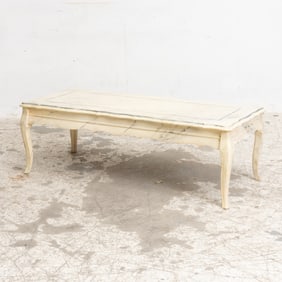 Faux Marble Painted Low Table