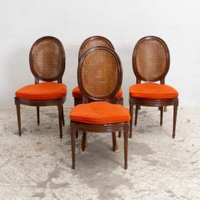 Set of Four Louis XVI Style Caned Sidechairs