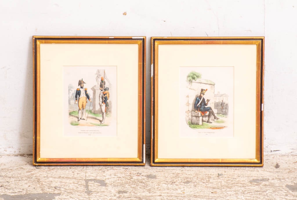 Jacques Bellange : Two: Engravings * (Sight 7" h x 5 1/2" w Overall 13 1/4" x 11 1/2") Minor wear to frame