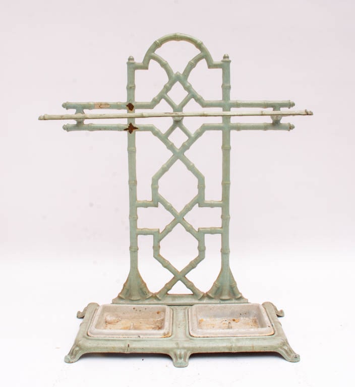 Cast Iron Bamboo-Form Umbrella Stand (1 of 5)
