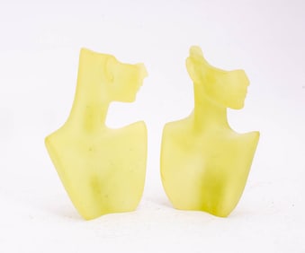 Pair of Lucite Jewelry Forms