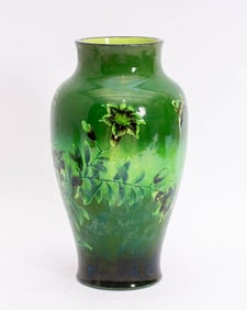 Glazed Ceramic Paint Decorated Vase