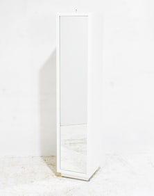 Modern White Lacquer Mirror Cabinet