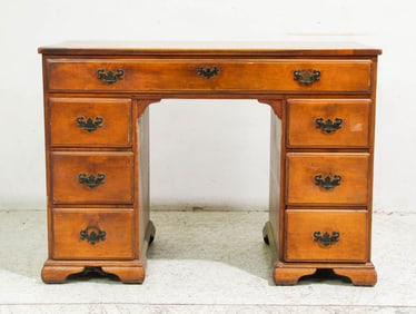 Chippendale Style Pine Kneehole Desk