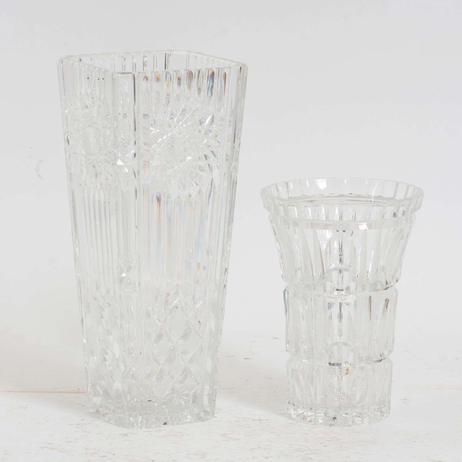 Two Cut Glass Vases (1 of 5)