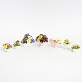 Group of Porcelain Flowers