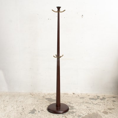 Brass and Mahogany Coat Tree (1 of 5)