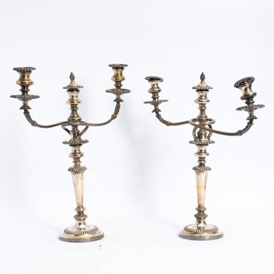 Pair of Silver Plated Candelabra (1 of 6)