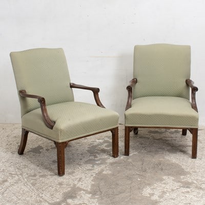 Pair of Georgian Style Armchairs (1 of 5)