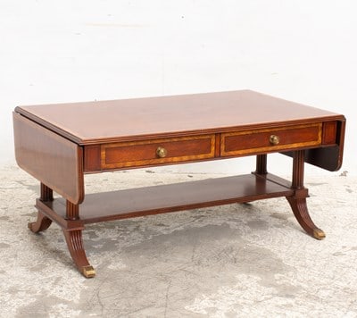 Georgian Style Drop Leaf Coffee Table (1 of 7)