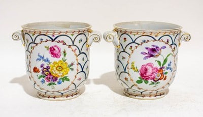 Pair of Porcelain Cachepots (1 of 7)