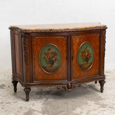 Louis XV Style Marble Top Sideboard (1 of 12)