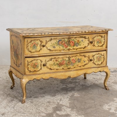 Venetian Style Paint Decorated Commode (1 of 6)