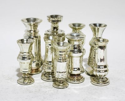 Group of Nine Mercury Glass Table Articles (1 of 6)