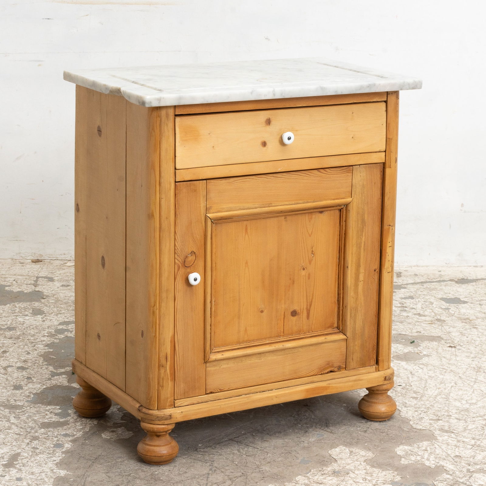 American Pine Marble Top Washstand (1 of 10)