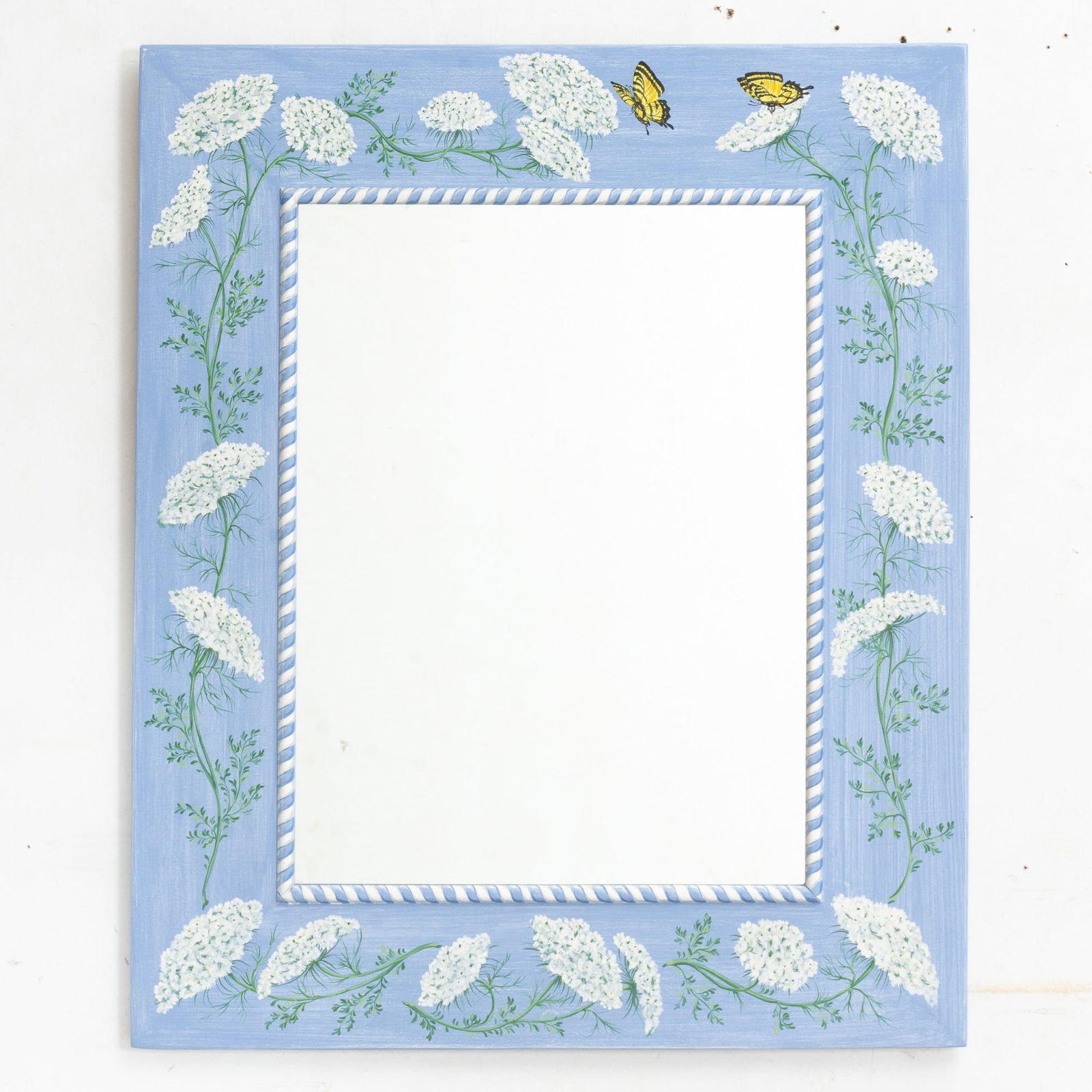 Blue Painted Decorative Mirror (1 of 4)