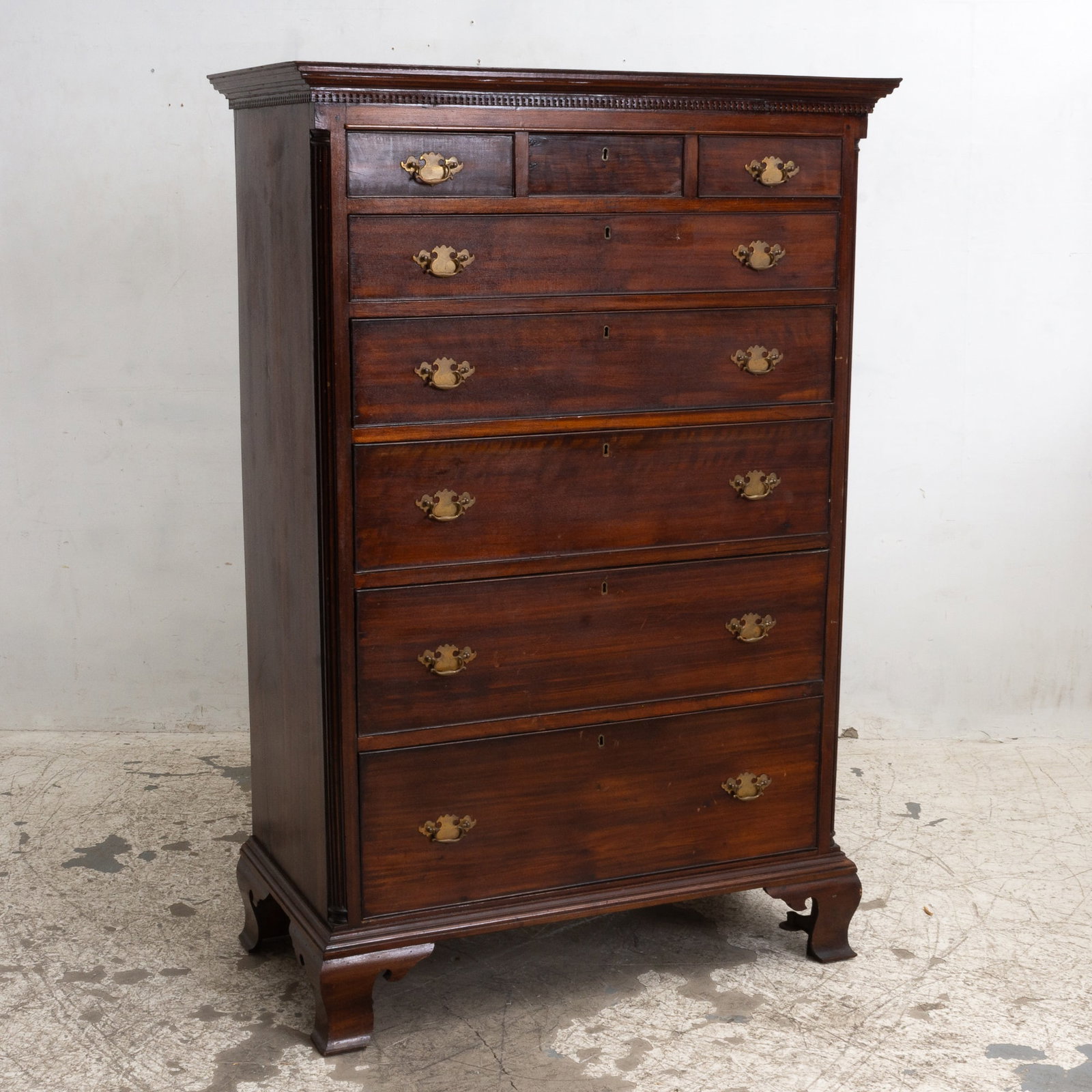 Chippendale Walnut High Chest (1 of 6)
