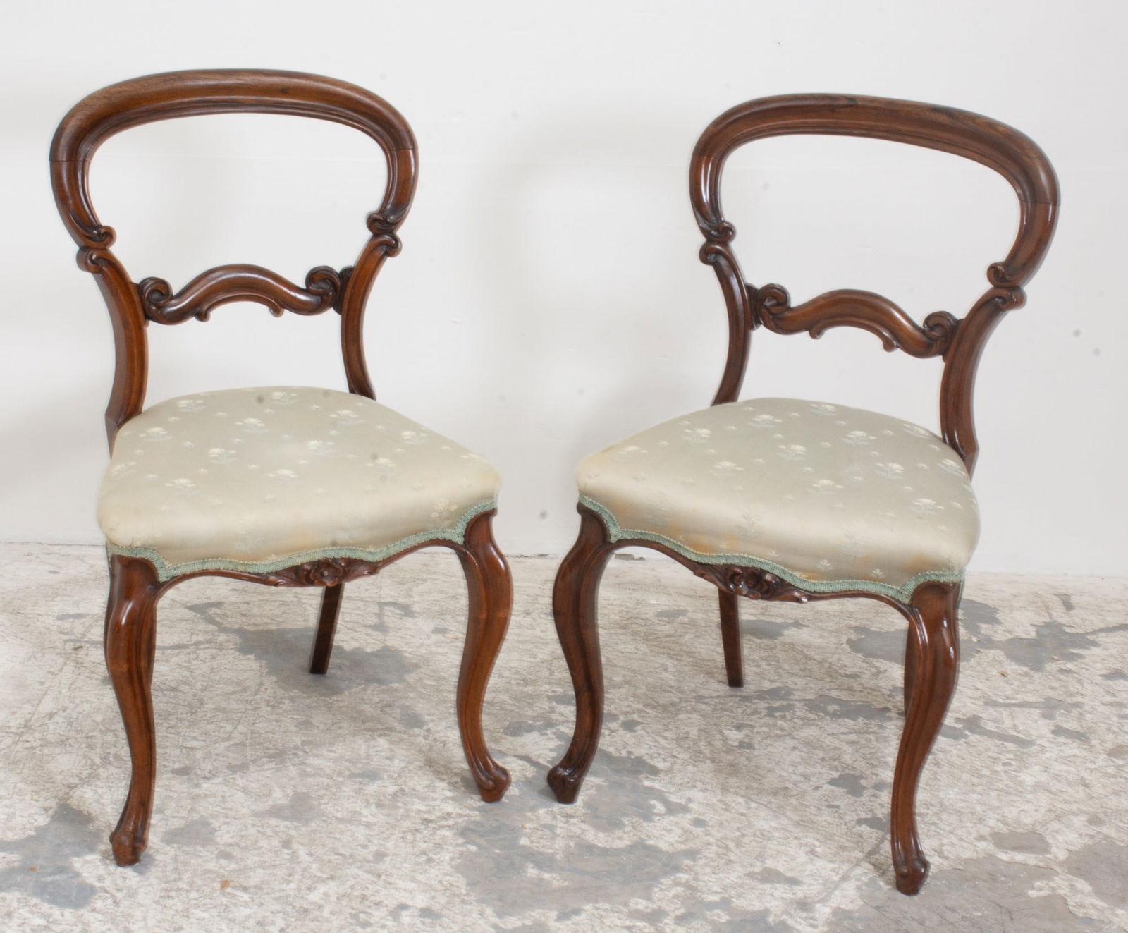 Pair of Victorian Balloon-Back Side Chairs (1 of 8)
