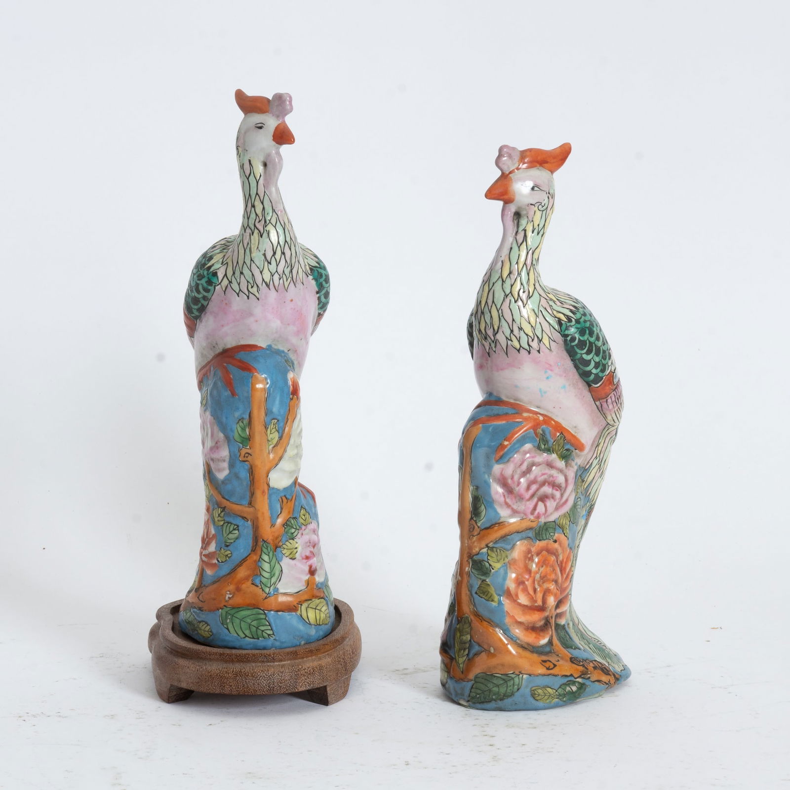 Pair of Chinese Porcelain Pheasants (1 of 4)