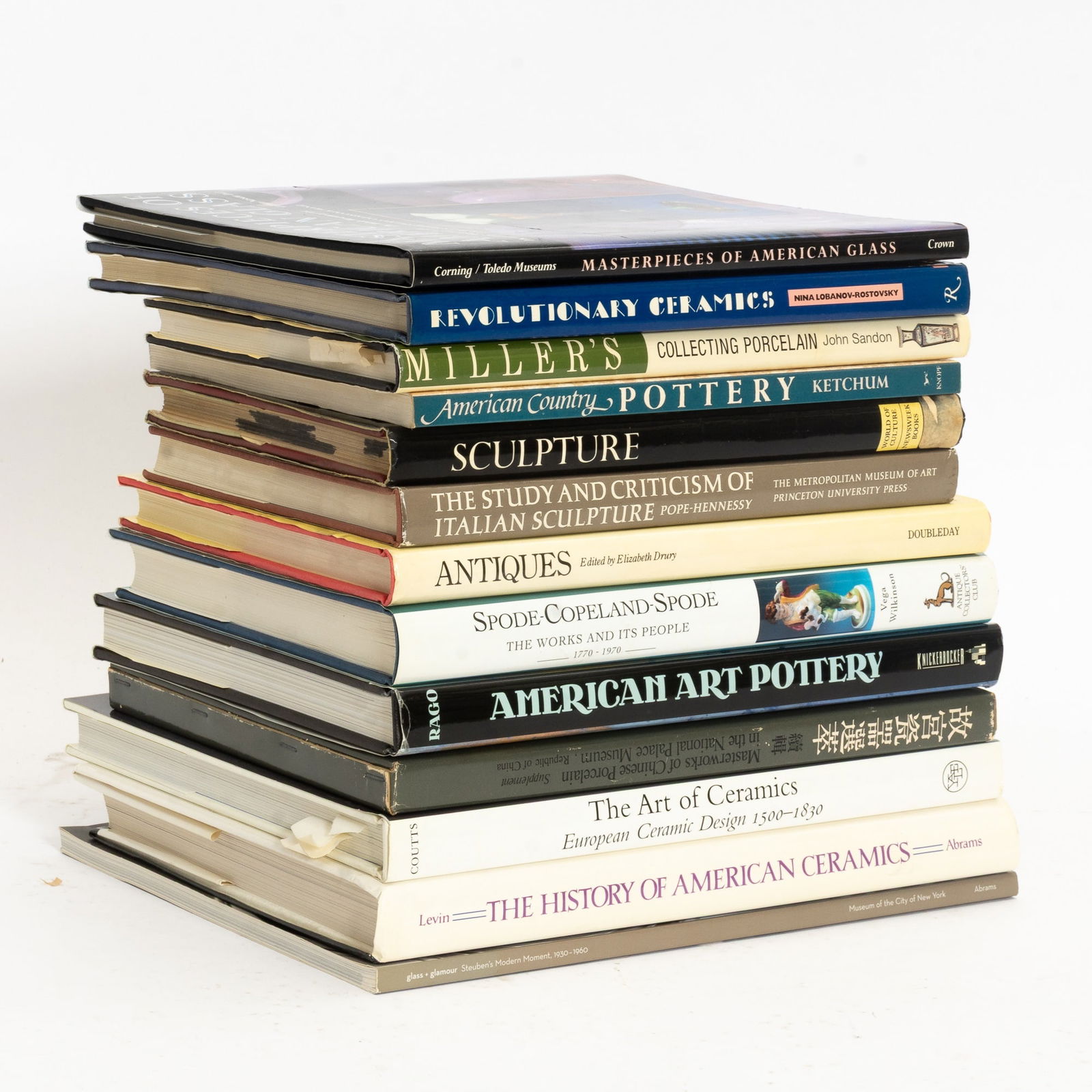 Group of Ceramic and Glass Theme Books: Twelve in total