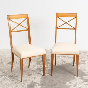 Pair of Fruitwood Side Chairs