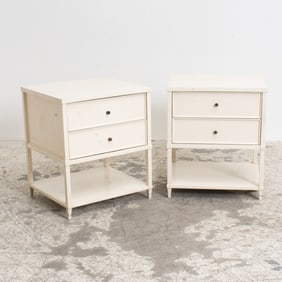 Pair of Cream Painted Bedside Tables