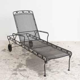 Wrought Iron Chaise