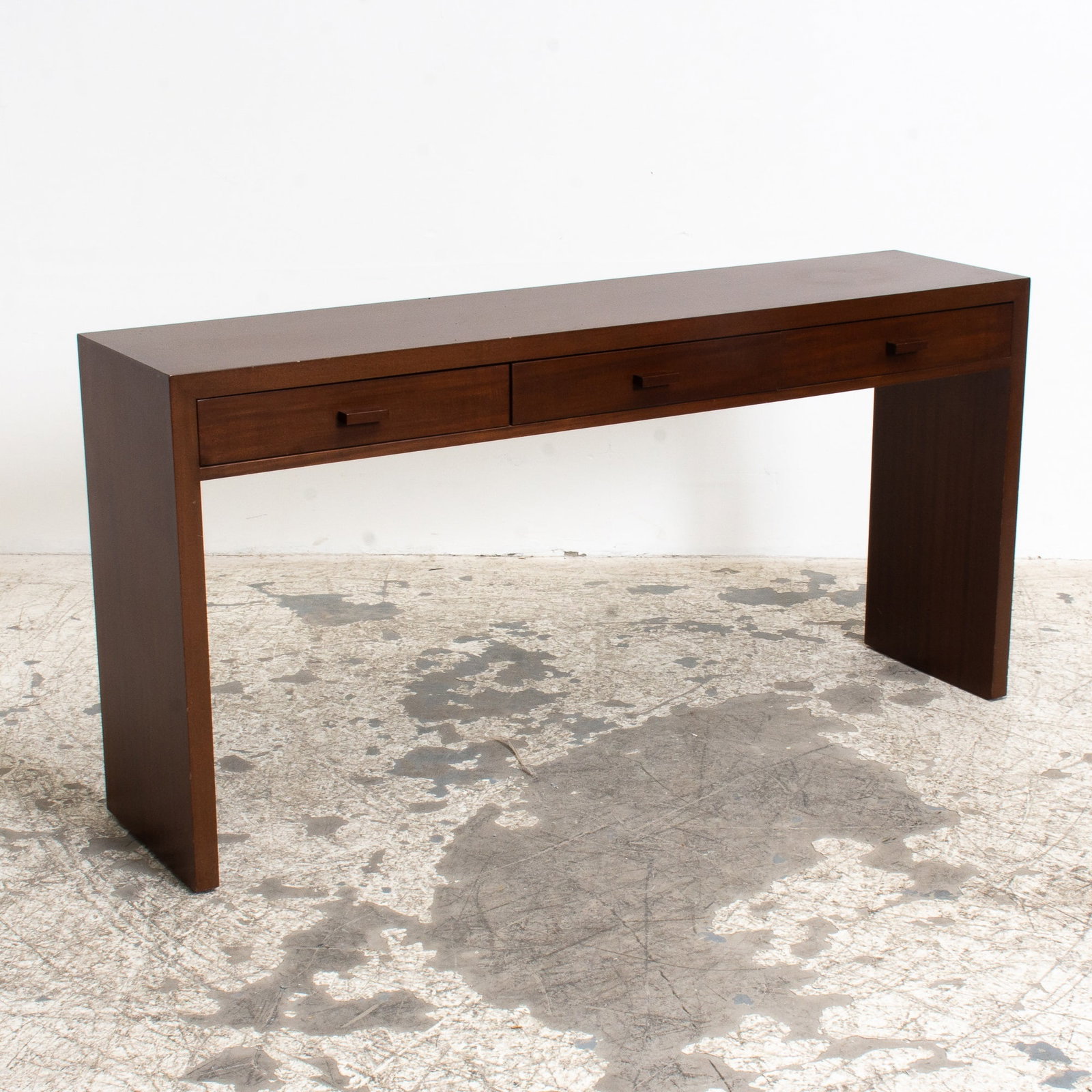 Contemporary Three-Drawer Console: (29 1/2" h x 60" w x 14" d) Good