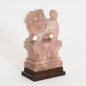 Rose Quartz Foo Dog