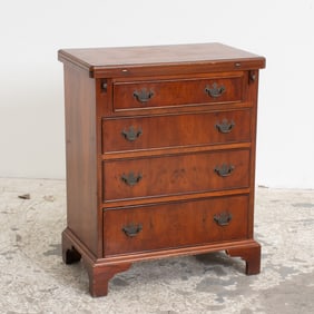 Georgian Style Fold-Over Top Chest of Drawers
